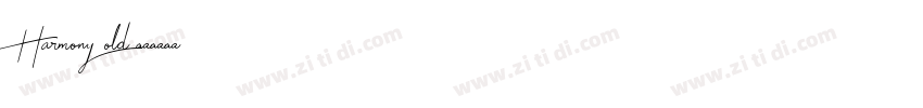 Harmony old字体转换